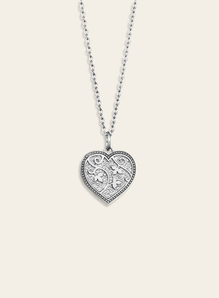 Hento pendant, medium, silver