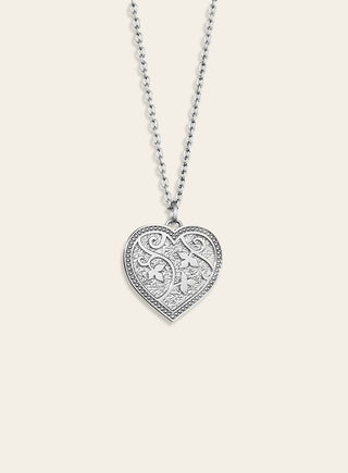 Hento pendant, large, silver