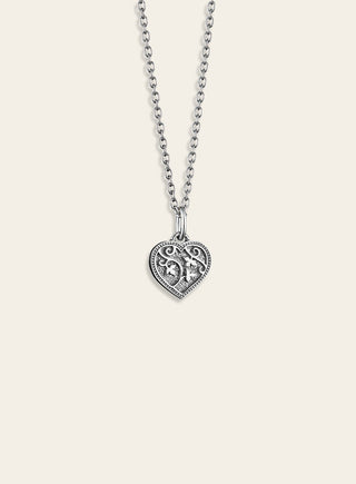 Hento pendant, small, silver