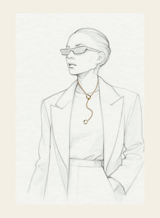 Lumoava Studio Double Dare riipus, rodinoitua pronssia