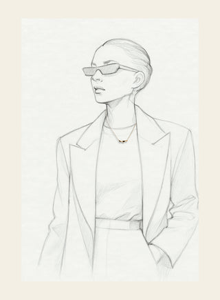 Lumoava Studio Twist Me Softly riipus, keltakullattua pronssia