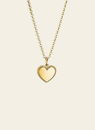 Helmi heart pendant, yellow gold plated silver