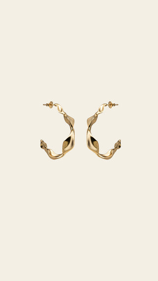 Lumoava Studio Wild Thing earrings, yellow gold-plated bronze