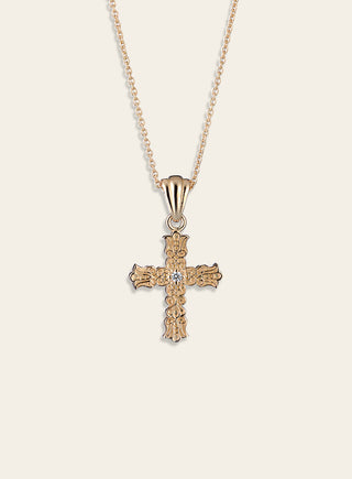 Metsäkukkia cross, gold