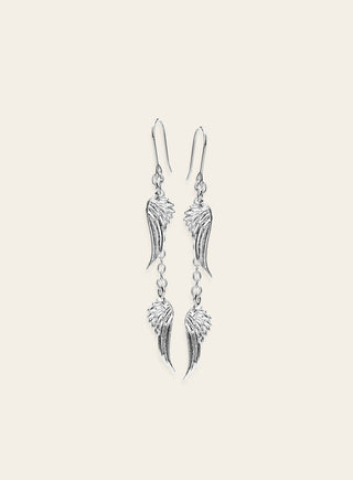 Rakkain earrings, silver