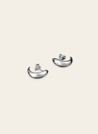 Vanilja stud earrings, silver