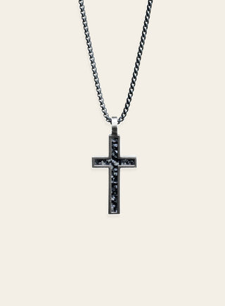 Polku cross necklace, large