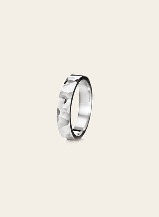 Ukko ring, white gold