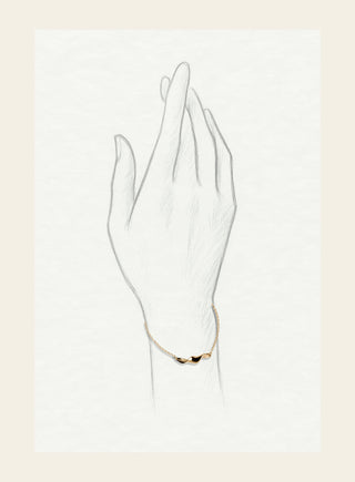 Lumoava Studio Twisted rannekoru, rodinoitua pronssia