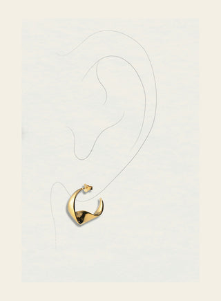 Lumoava Studio Yes Please korvarenkaat, rodinoitua pronssia