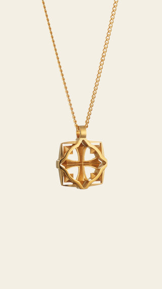 Soturi pendant, gold plated bronze