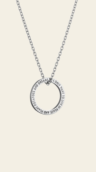 Lumoava x Moomin Muumipeikko Quote riipus, hopeaa