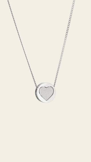 Aina heart pendant, silver