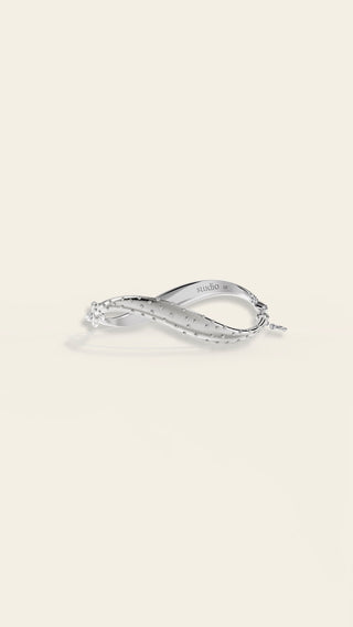 Lumoava Studio Cosmic Wave bracelet, rhodium-plated bronze