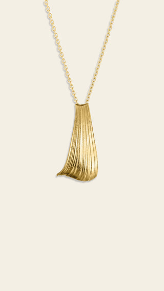 Bohemian pendant, gold-plated bronze