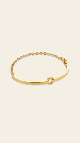 Neo bracelet, gold-plated silver