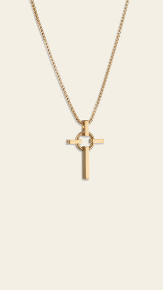 Neo necklace, gold-plated silver