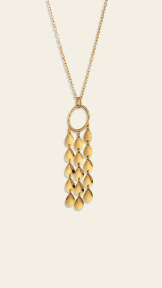 Victoria necklace, gold-plated silver