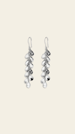 Victoria earrings, silver