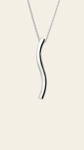 Aaria necklace, silver